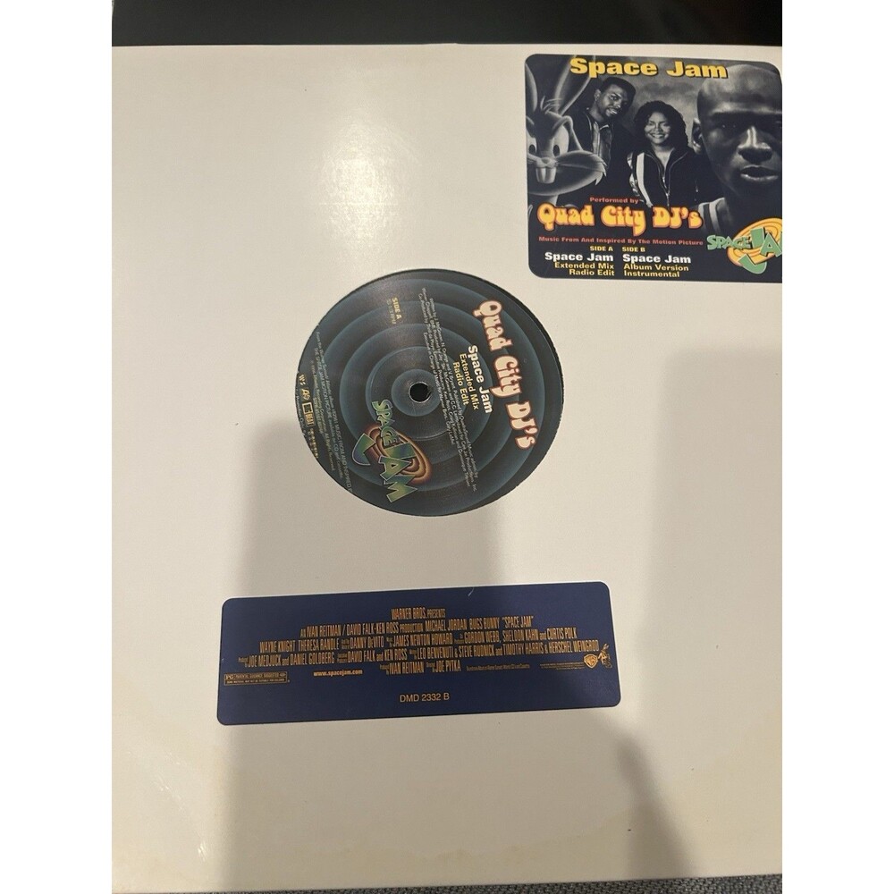 Space Jam Lp 12” Picture Soundtrack 1996 - Promo Copy Original Press Vinyl